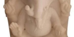 off White Marble Ganesh Ji Statue