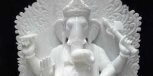 White Marble Ganesh Moorti
