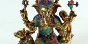 Ganpati Idol Sitting on Elephant