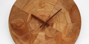 Wood Marquetry Clock