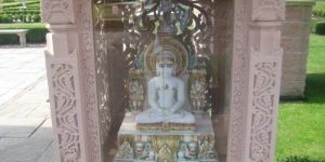 White Red Stone Carved Temple