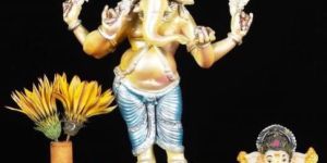 Multicolor GFRP Ganesh Statue