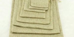 Pouch Jute Drawstring Bag