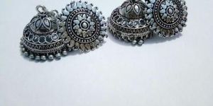 Fancy Oxidized Earring