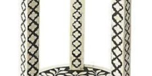 Bone Inlay Side Table