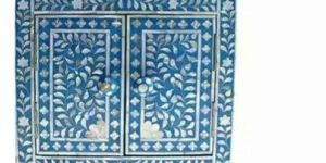 Mother of Pearl Inlay Bedside Table