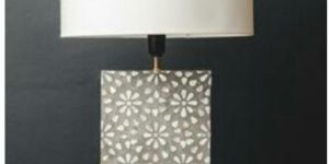 Mother of Pearl Inlay Table Lamp