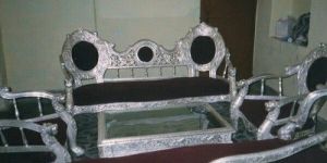 White Metal Sofa Set