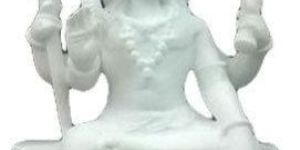 Marble Plain Lord Shiva Statue