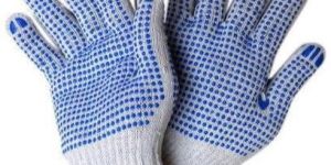 Dotted Cotton Knitted Seamless Gloves