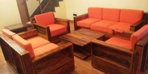 Solid Sheesham Wood 7 Seater Sofa Set