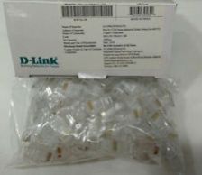D-Link RJ45 CAT 6 Modular Plugs with 3-Piece Connector - 100Pieces.