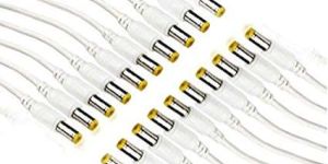 DC Power Pigtail Male Cables with 2.1mm Connectors Barrel Jack for Home Surveillance/CCTV Camera and