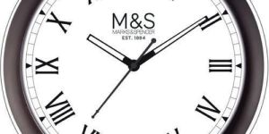 White Plastic Analog Wall Clocks