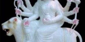 Kushmanda Mata Marble Statue
