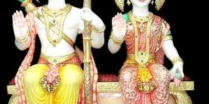 RAM Sita Marble Statue