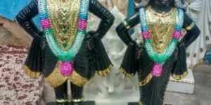 Vitthal Rukmini Marble Statue