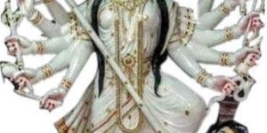 White Marble Durga Mata Statue