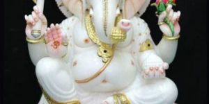 White Marble Ganesh Statue
