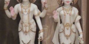 White Marble Laxmi Narayan Statue