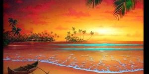 Beach Landscape Oil Painting