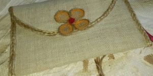 Female Multicolor Jute Clutches