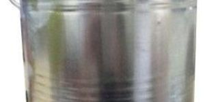 Silver Steel Oil Tin