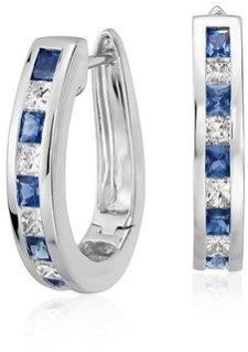 Platinum Plated Designer Hoop Earring