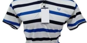 Mens Striped Cotton T-Shirt