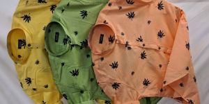 Mens Designer Chinese Collar Shirt