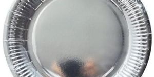 Silver Foil Paper Plate