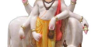 Marble Dattatreya Statue