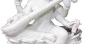 Marble Saraswati Maa Statue