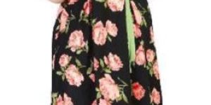 Floral Print One Piece Dress