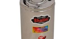 Round Stainless Steel Tea Container