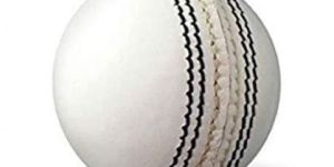 White Leather Cricket Ball