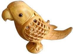 Wooden Bird Statue