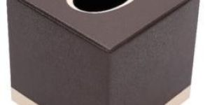 Leatherette Tissue Box Cube