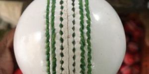 White Cricket Leather Ball