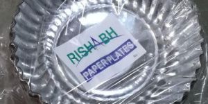 Silver Foil Paper Plate