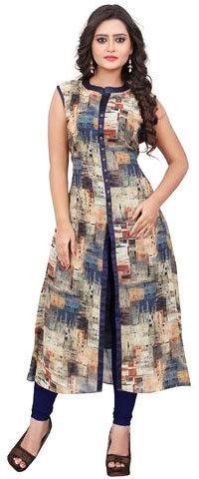 Printed Front Slit Kurti