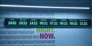 GPS World Clock LED Display