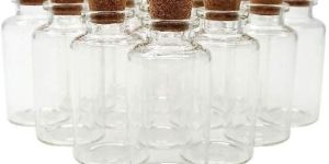 Cork Empty Glass Bottle