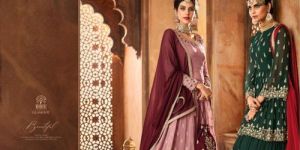 Embroidered Sharara Suits