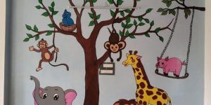 Play School Cartoon Painting