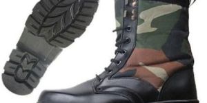 Ankle Leather Canvas Jungle Boot