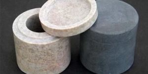 Natural Stone Soapstone Round Jar And Storage Box