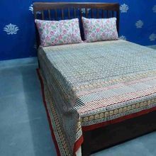 Hand Block Printed Bed Sheet