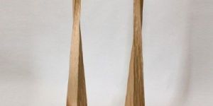 WOODEN CANDLE STAND IN TOWER SHAPE