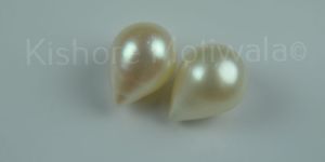 FRESHWATER DROP SHAPE 7X9 MM WHITE COLOR LOOSE PEARL
